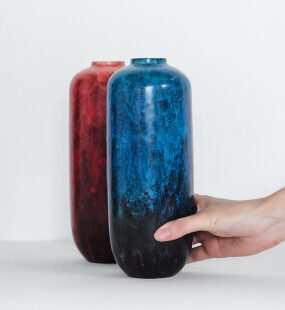Ceramic Blue Vase